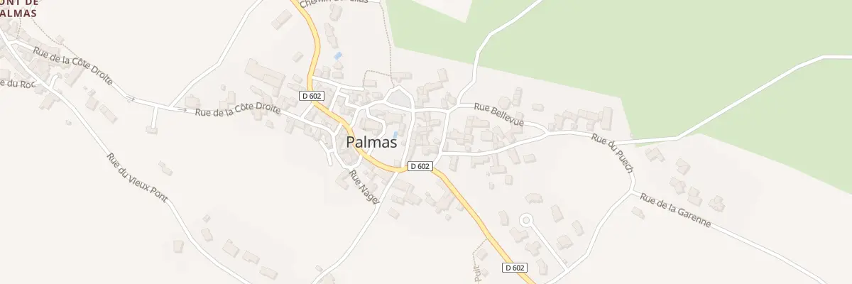 Plan du 5032 Palmas Bourg à Palmas d’Aveyron