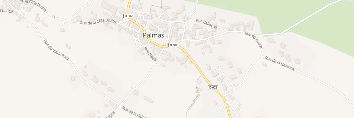 Plan du 5164 Palmas Bourg à Palmas d’Aveyron