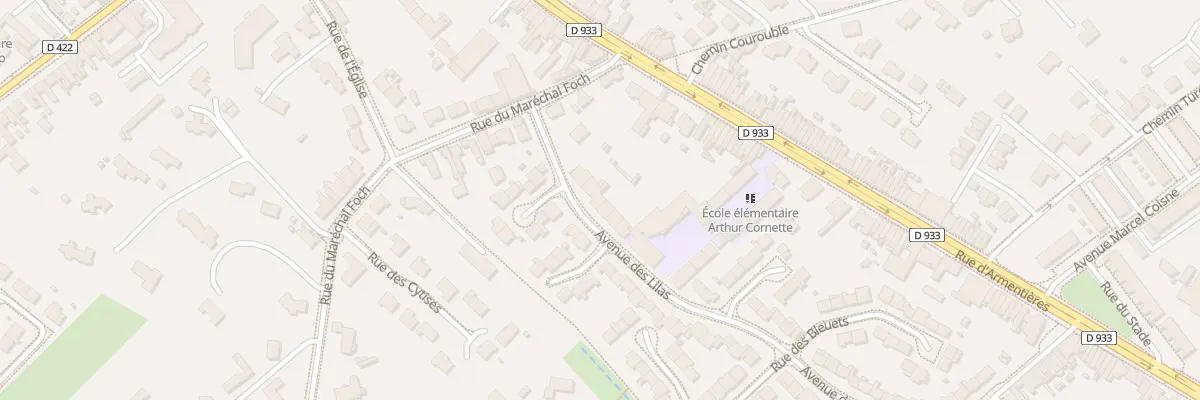 Plan du 136 Av des Lilas à Nieppe