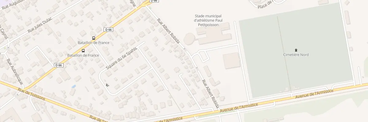 Plan du 26 Rue Albert Robida à Compiègne