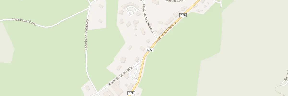Plan du 40 Av du Meandre à Queuille
