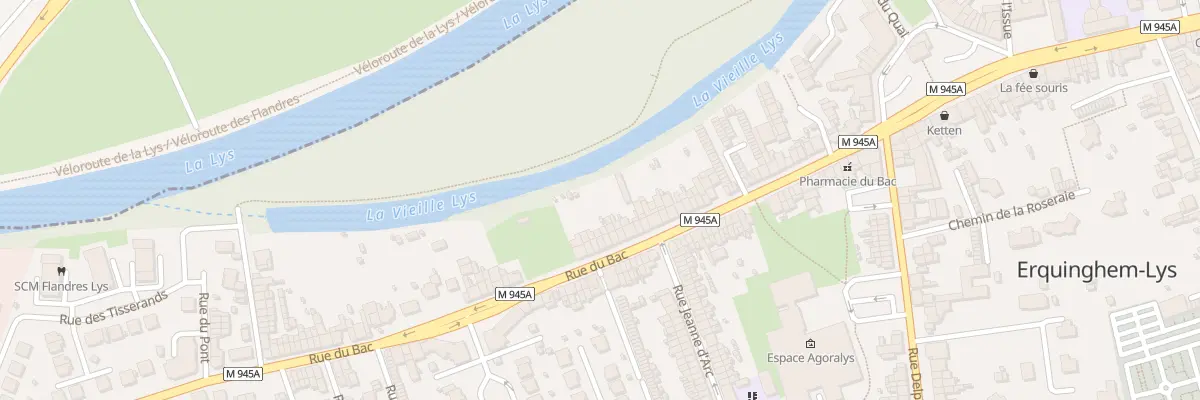 Plan du 218 Rue du Bac à Erquinghem-Lys