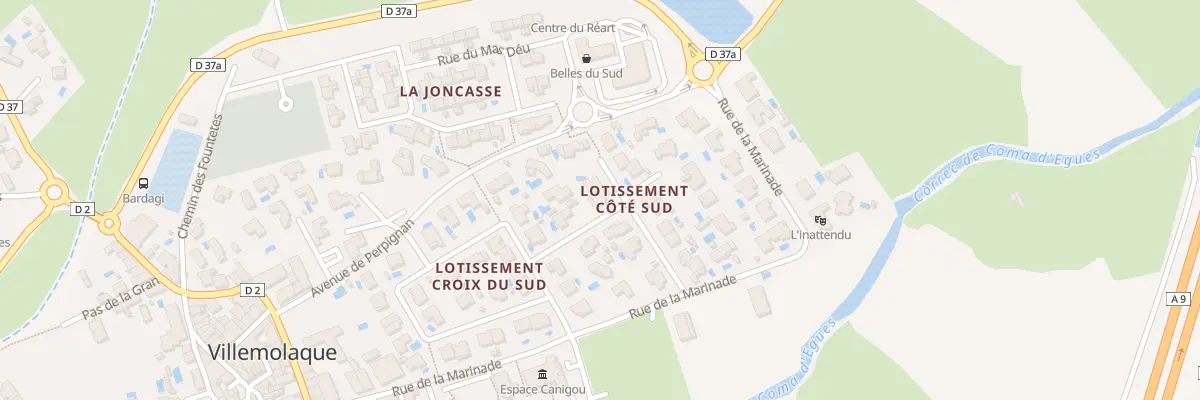 Plan du 9 Rue François Arago à Villemolaque