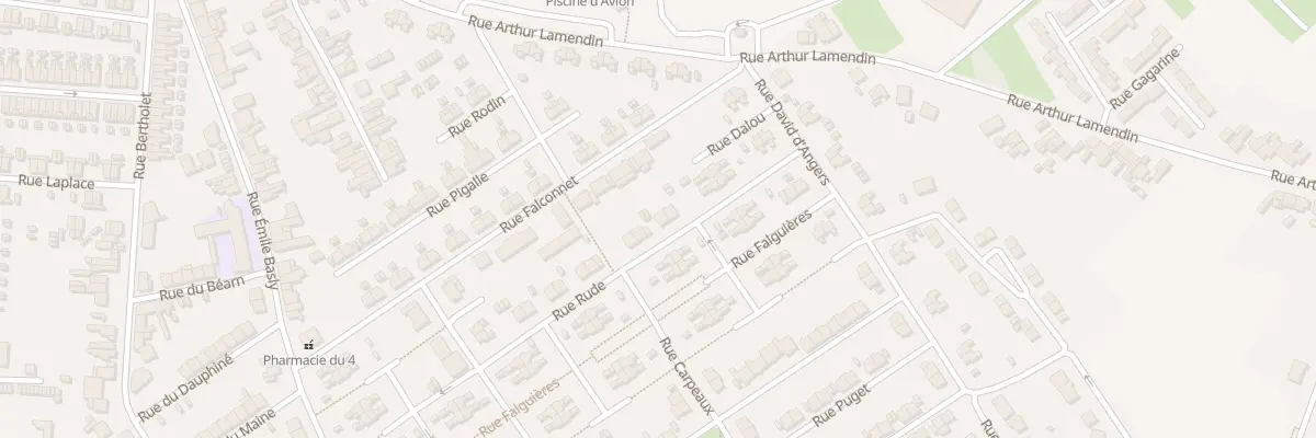 Plan du 8 Rue Rude à Avion