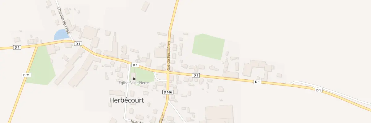 Plan du 1 Rue de Péronne à Herbécourt