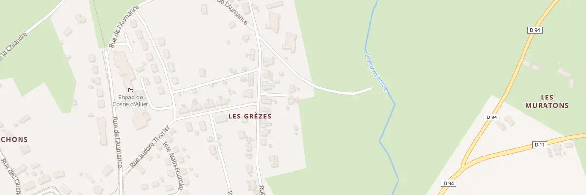 Plan du 20 Rue des Grezes à Cosne-d’Allier