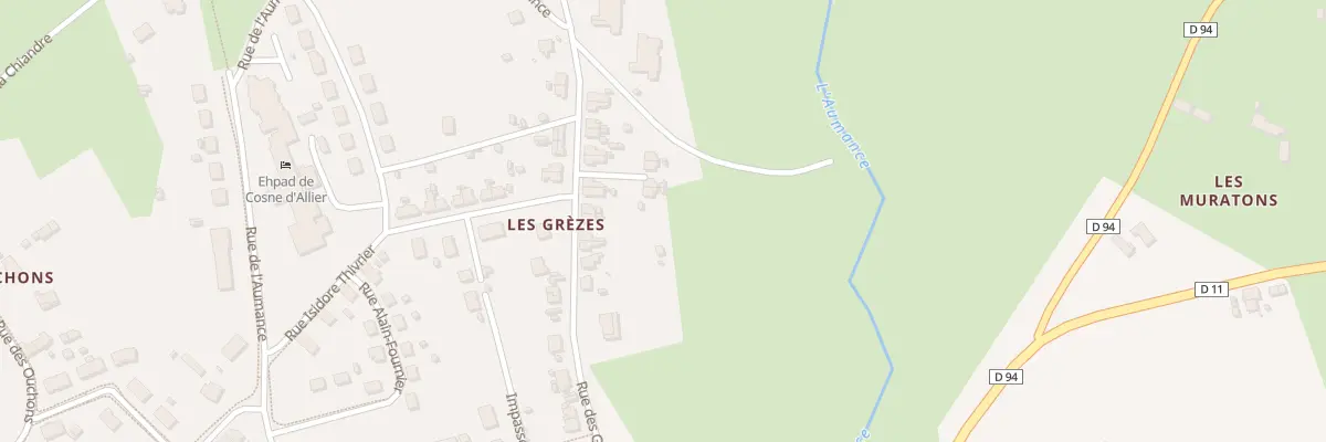 Plan du 18 Rue des Grezes à Cosne-d’Allier