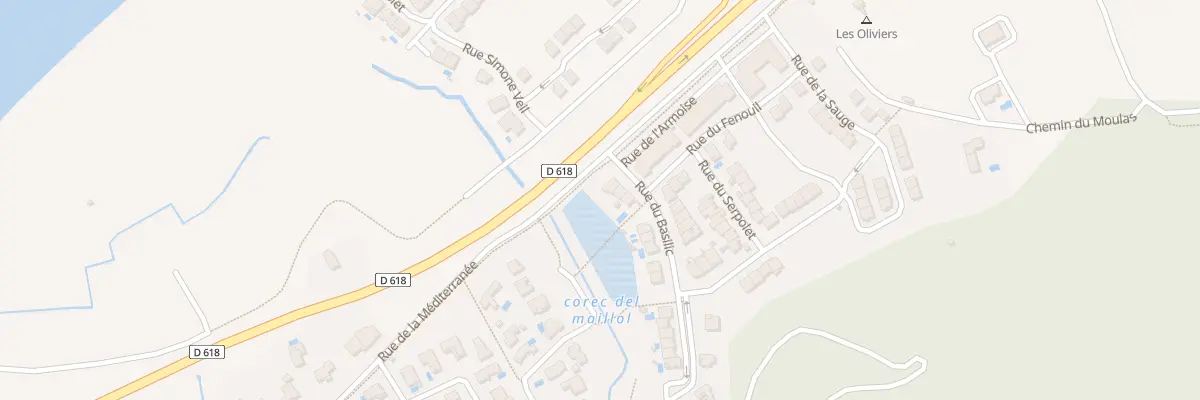 Plan du 2 Rue du Basilic au Boulou