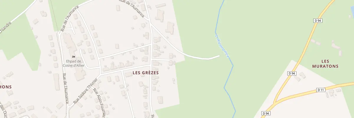 Plan du 22 Rue des Grezes à Cosne-d’Allier