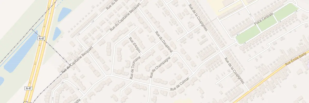 Plan du 14 Rue de Touraine à Wingles