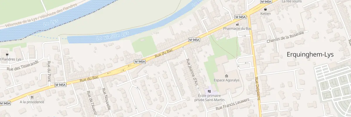 Plan du 217 Rue du Bac à Erquinghem-Lys