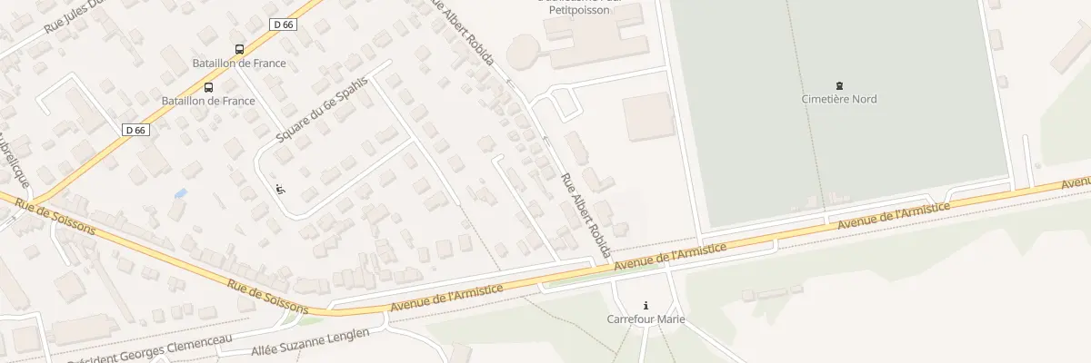 Plan du 36 Rue Albert Robida à Compiègne