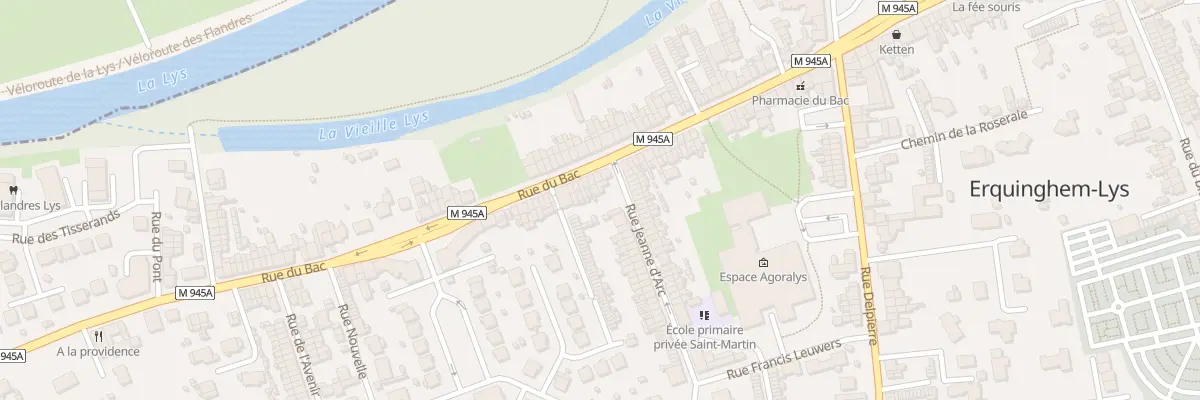 Plan du 209 Rue du Bac à Erquinghem-Lys