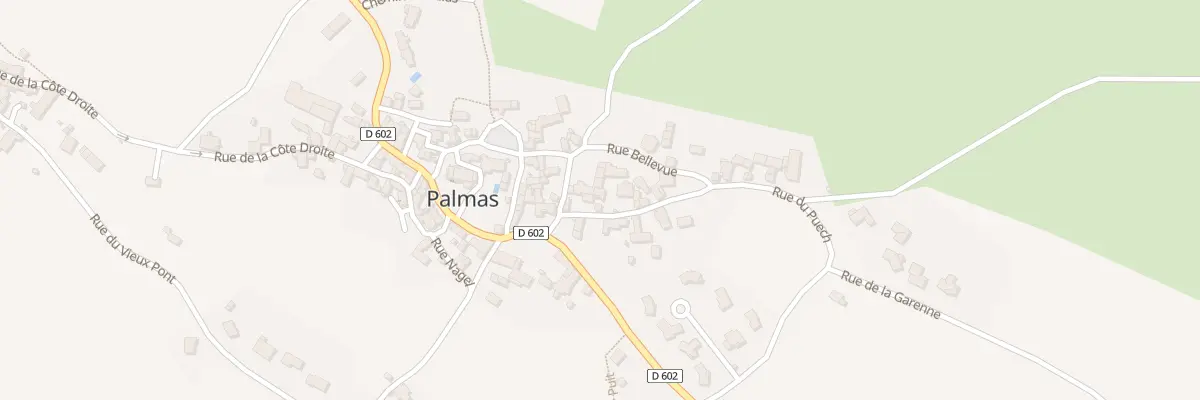 Plan du 5025 Palmas Bourg à Palmas d’Aveyron