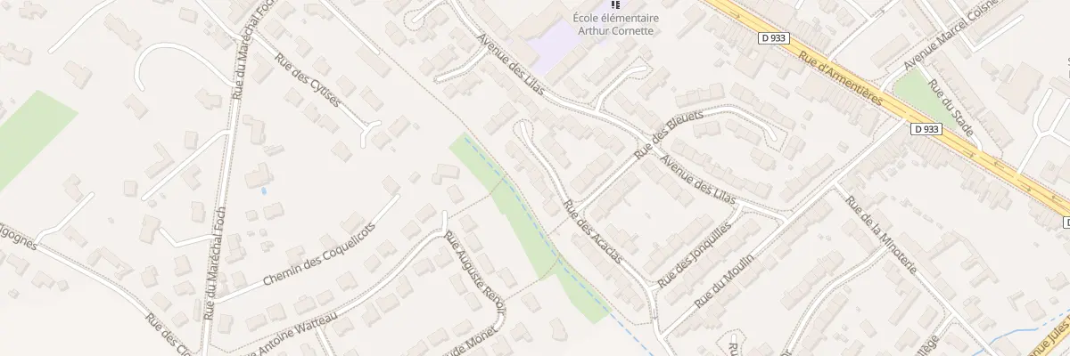 Plan du 44 Rue des Acacias à Nieppe