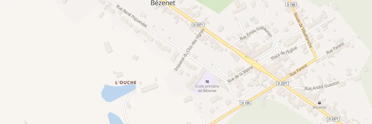Plan du 7 Rue René Piquandet à Bézenet