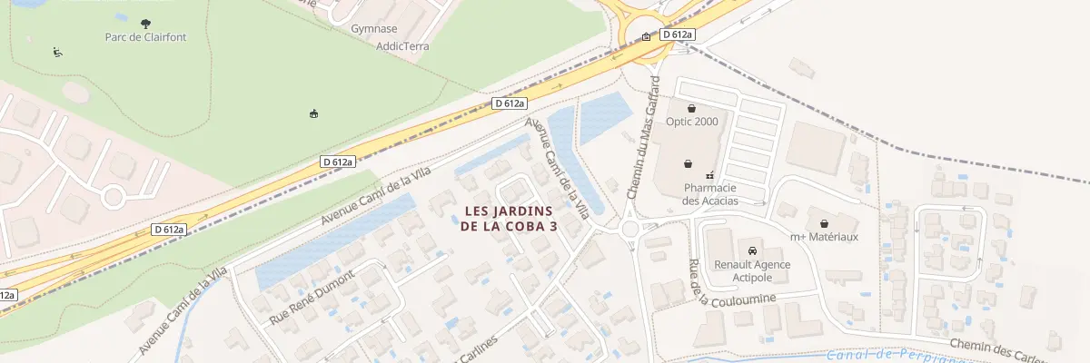Plan du 2 Rue Adrienne Cazeilles à Canohès