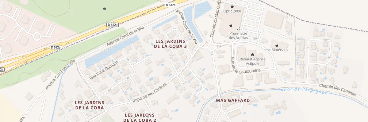 Plan du 1 Rue Yann Arthus-Bertrand à Canohès