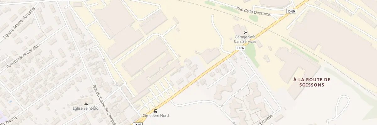 Plan du 28 Rue Bataillon de France à Compiègne