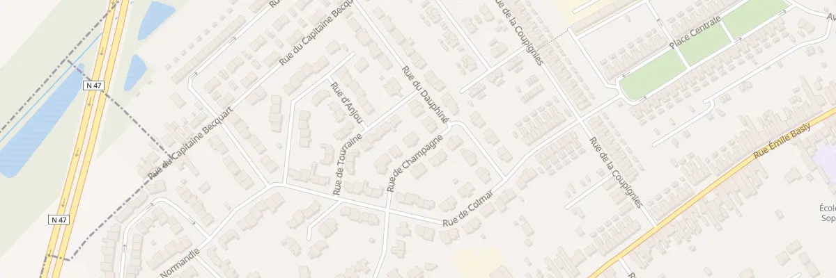 Plan du 5 Rue de Champagne à Wingles
