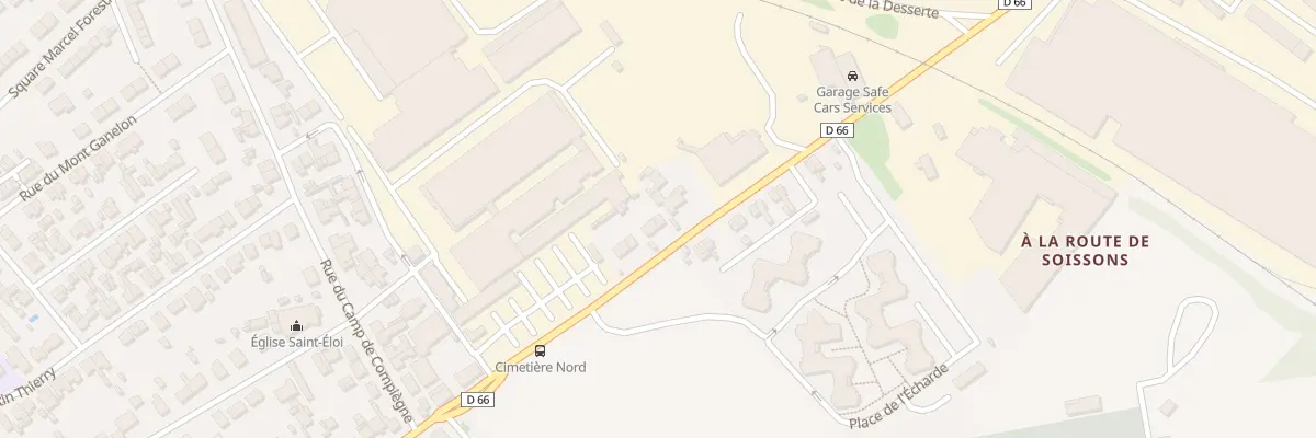 Plan du 30 Rue Bataillon de France à Compiègne