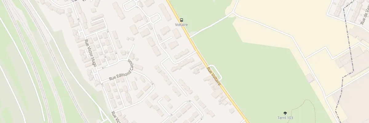 Plan du 1 Rue Aime Cesaire à Avion