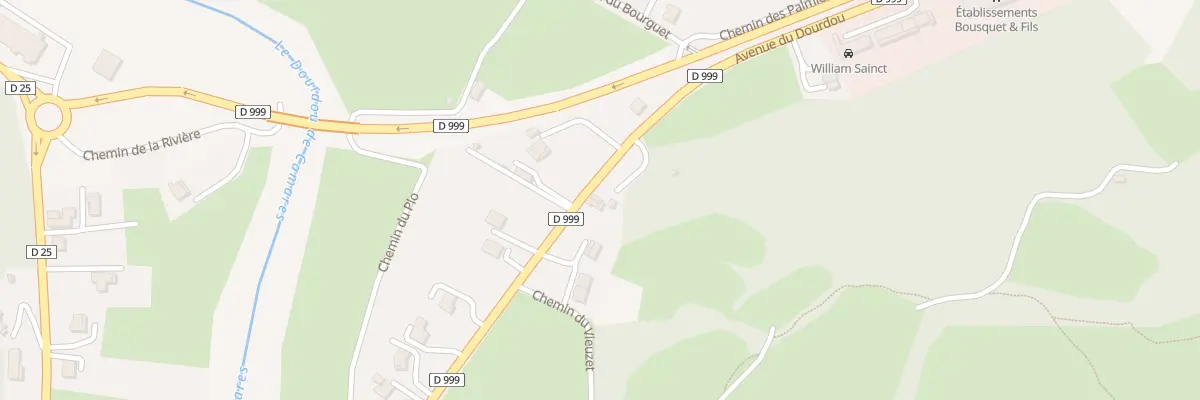 Plan du 750 Av du Dourdou à Vabres-l’Abbaye