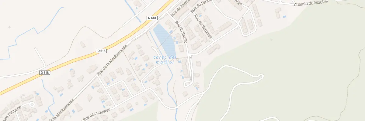 Plan du 2 Rue du Romarin au Boulou