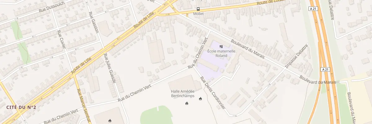 Plan du 45 Rue du Chemin Vert à Lens