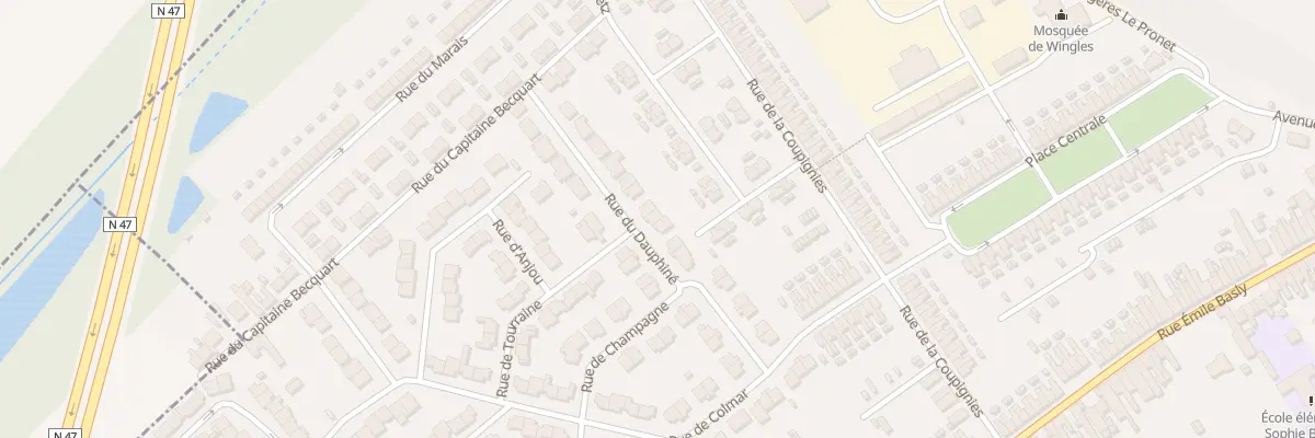 Plan du 8 Rue du Dauphiné à Wingles