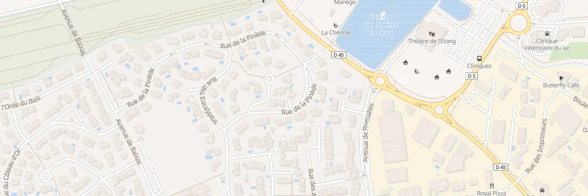 Plan du 13 Rue de la Pinède à Saint-Estève