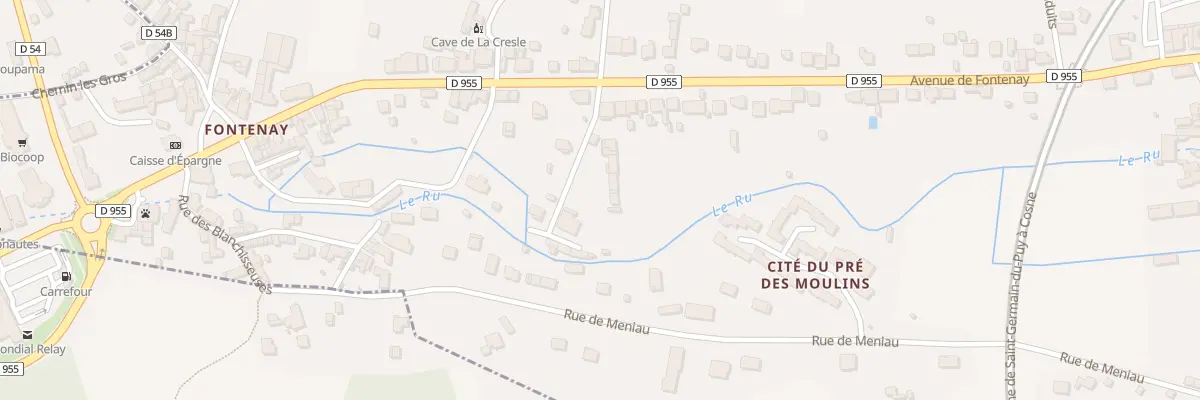 Plan du 5 Imp du Moulin Neuf à Saint-Satur
