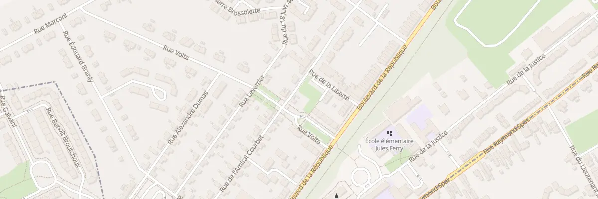 Plan du 2 Rue Volta à Vendin-le-Vieil