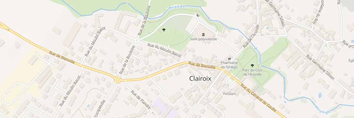 Plan du 1 Rue du Moulin Bacot à Clairoix