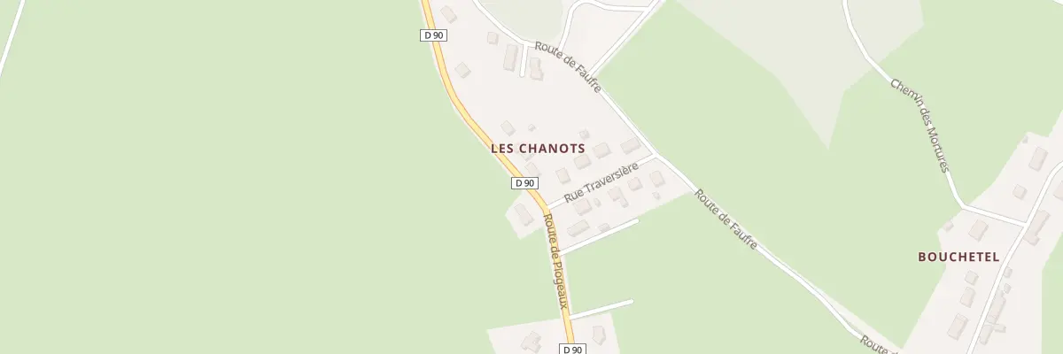 Plan du 19 Rte des Piogeaux - les Chanots à Queuille
