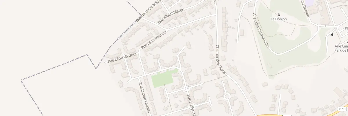 Plan du 51 Qrt Lucien Langlet à Bapaume