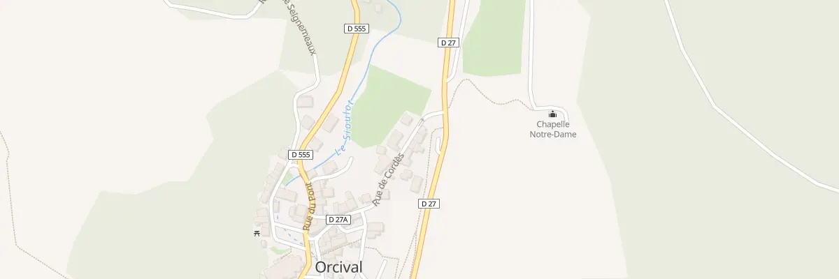 Plan du 5017 Bourg d’Orcival à Orcival
