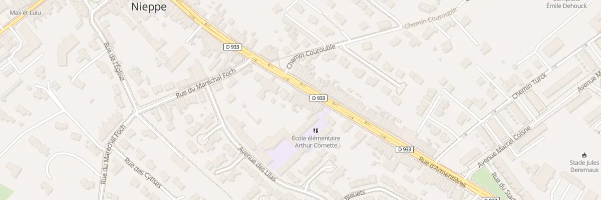 Plan du 388 Rue d’Armentieres à Nieppe