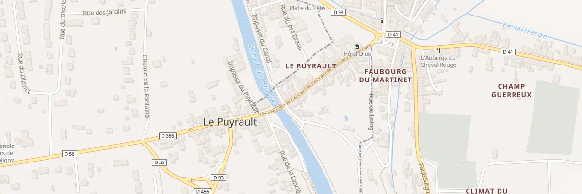 Plan du 20 Fg du Puyrault à Châtillon-Coligny