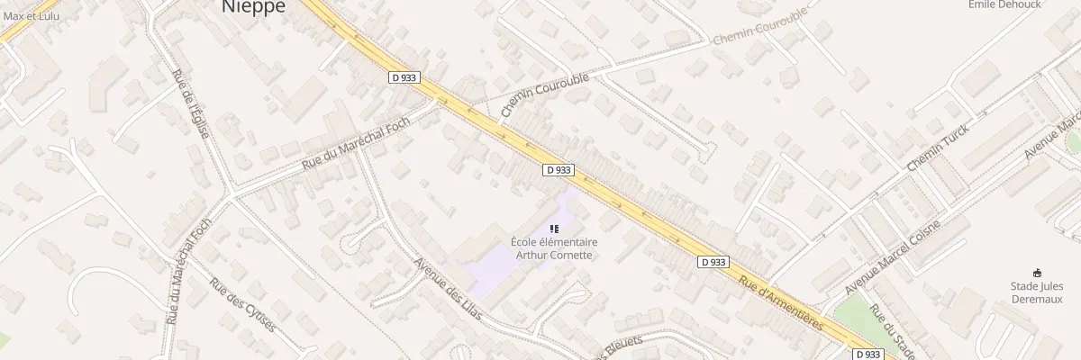 Plan du 404 Rue d’Armentieres à Nieppe