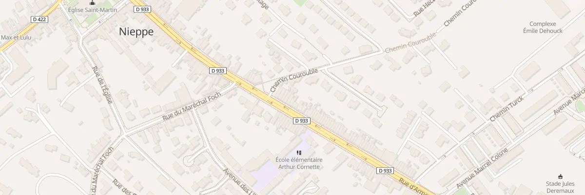 Plan du 381 Rue d’Armentieres à Nieppe