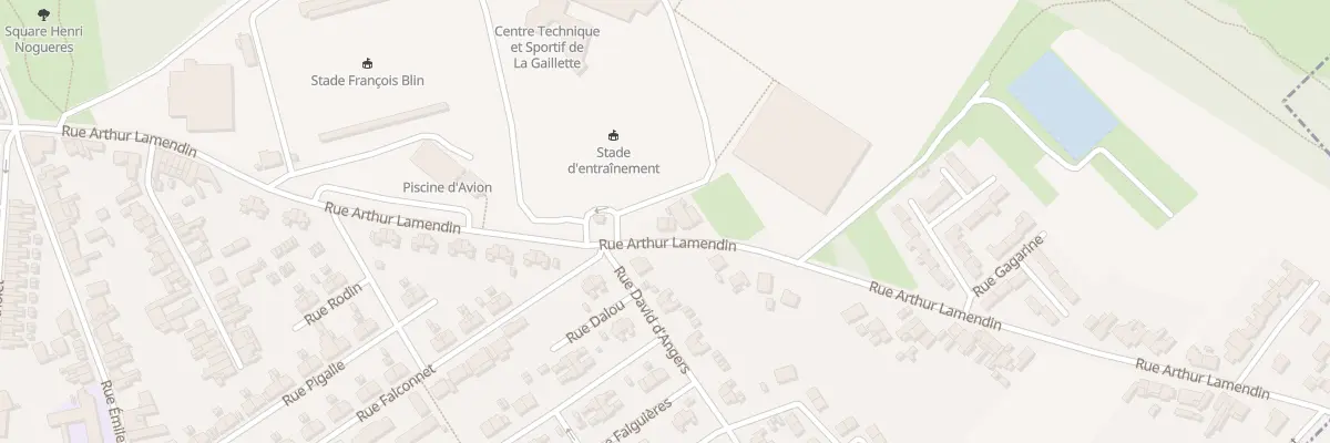 Plan du 37 Rue Arthur Lamendin à Avion