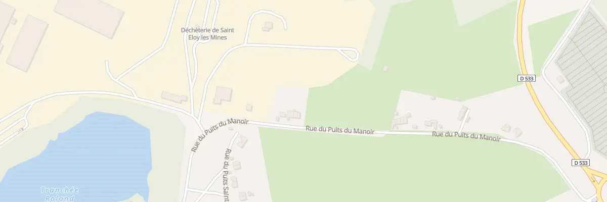 Plan du 25 Rue du Puits du Manoir à Saint-Éloy-les-Mines
