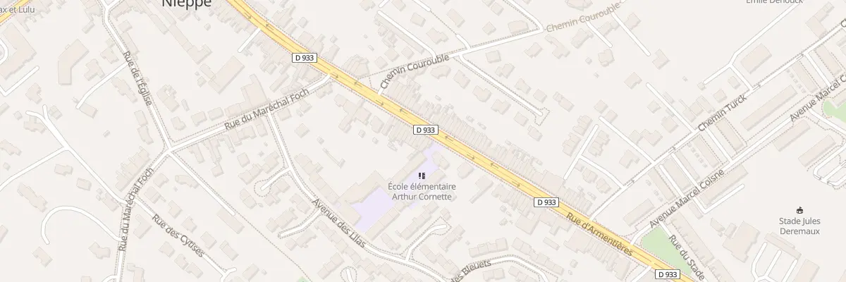 Plan du 418 Rue d’Armentieres à Nieppe