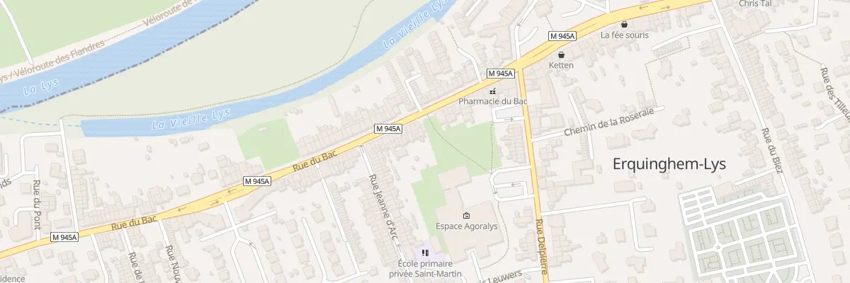 Plan du 123 Rue du Bac à Erquinghem-Lys