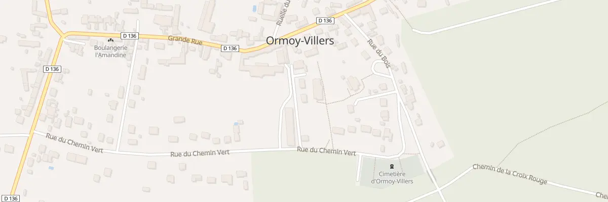 Plan du 25B Rue du Chemin Vert à Ormoy-Villers