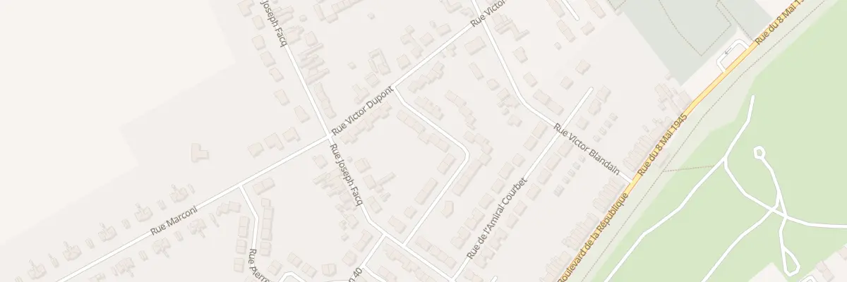 Plan du 8 Rue Georges Clémenceau à Vendin-le-Vieil