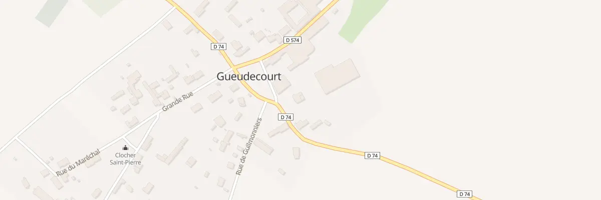 Plan du 3 Rue de Lesboeufs à Gueudecourt