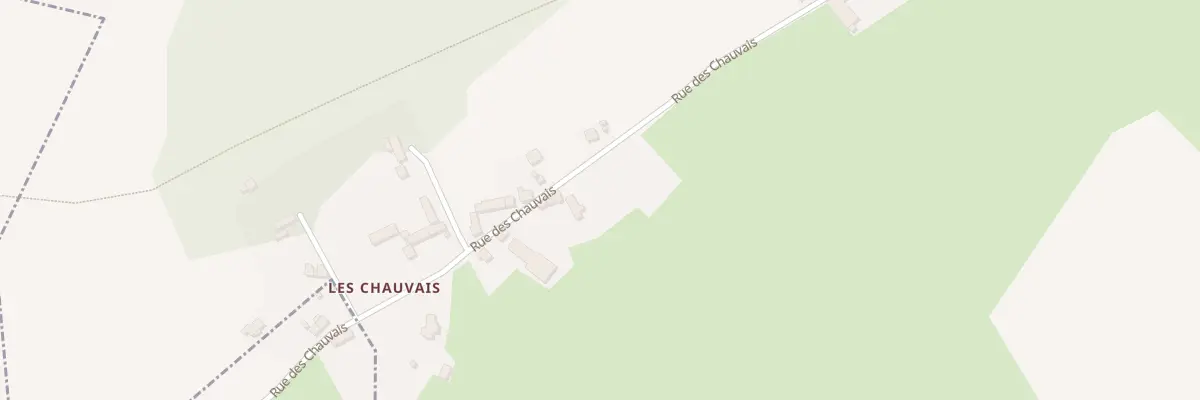 Plan du 83 Rue des Chauvais à Bézenet