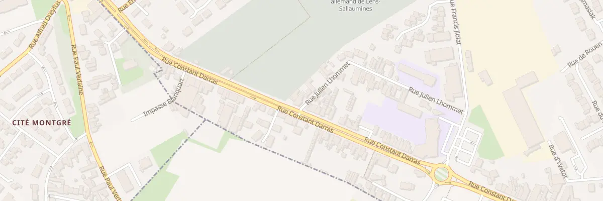 Plan du 9 Rue Constant Darras à Sallaumines